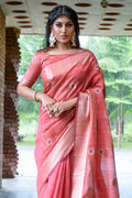 Thulian Pink South Silk Saree