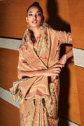 Beige Digital Print Saree