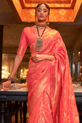 Thulian Pink Kanjivaram Saree