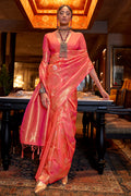 Thulian Pink Kanjivaram Saree