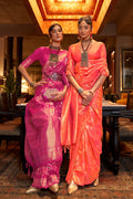 Thulian Pink Kanjivaram Saree