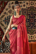 Tart Red Kanjivaram Saree