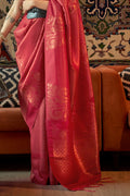 Tart Red Kanjivaram Saree