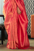 International Orange Kanjivaram Saree