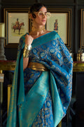 Sage Blue Kanjivaram Saree