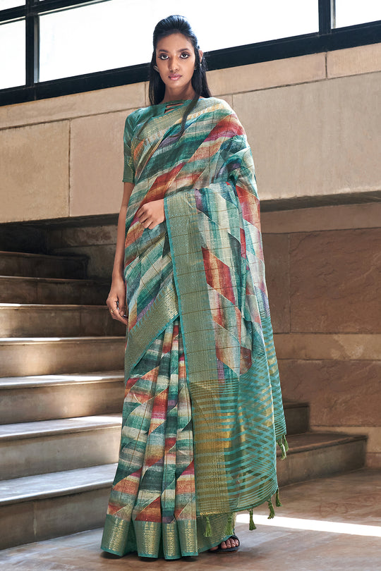 Digital Print Saree