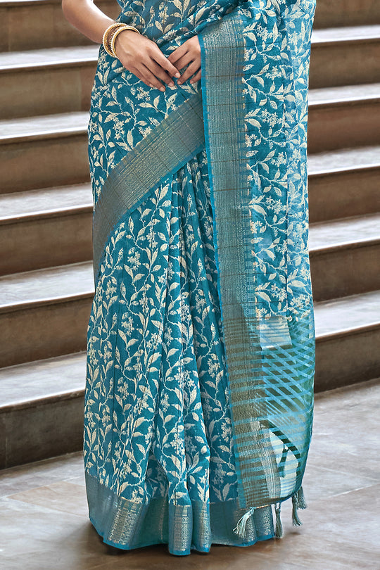 Digital Print Saree Design
