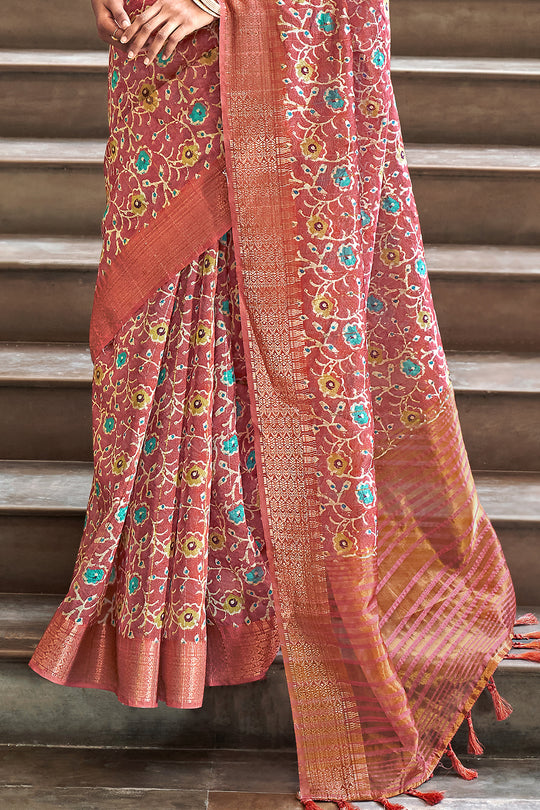 Digital Print Saree Design