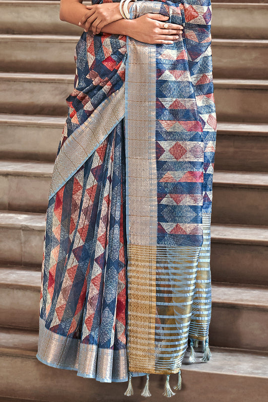 Digital Print Saree Design