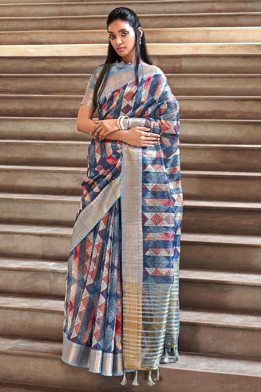 Digital Print Saree