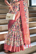 Digital Print Saree Design