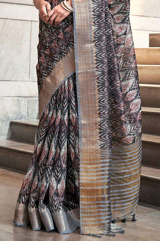 Digital Print Saree design