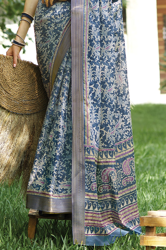 Digital Print Saree Design