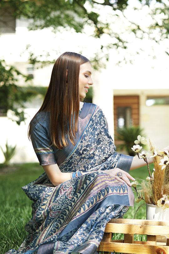 Fancy Digital Print Saree