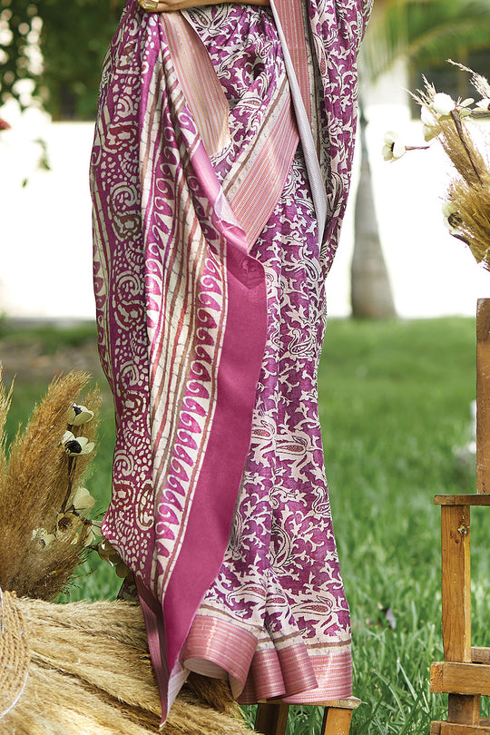 Digital Print Saree Design