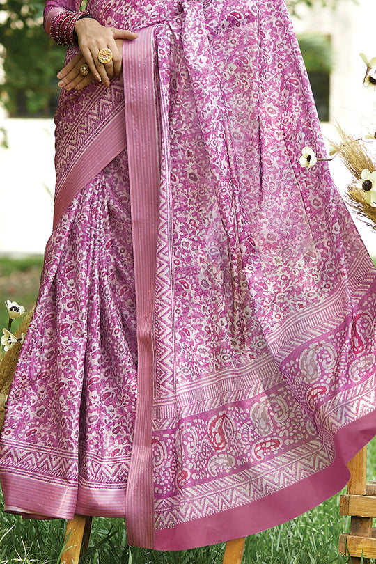 Digital Print Saree Design