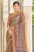 Multicolor Digital Print Saree