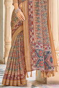 Multicolor Digital Print Saree