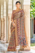 Multicolor Digital Print Saree