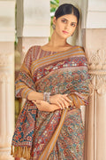 Multicolor Digital Print Saree