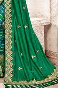 Buy Forest green banarasi saree online at best price - Karagiri