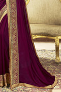 Imperial Purple Chanderi Saree