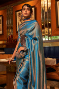 Blue Kanjivaram Saree