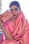 Thulian Pink Kanjivaram Saree