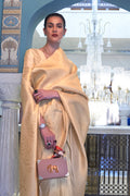 Buttermilk Beige Kanjivaram Saree