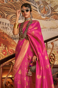 Pink Kanjivaram Saree