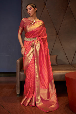 Crimson Red Kanjivaram Saree