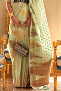 Fern Green Silk Saree