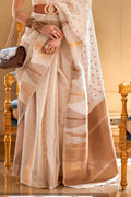 Off White Silk Saree