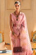 Flamingo Pink Silk Saree