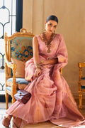 Flamingo Pink Silk Saree
