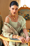 Mint Green Silk Saree