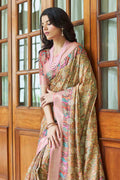 Copper Bronze Digital Print Saree