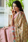 Copper Bronze Digital Print Saree