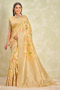 Lemon Yellow Cotton Saree