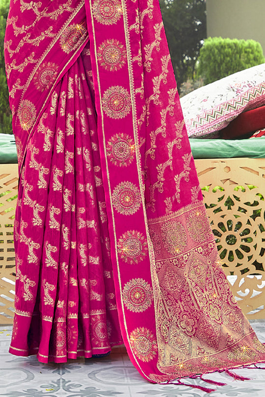 Special Pink Organza Saree