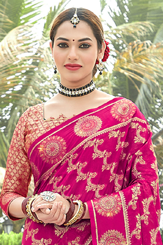 Special Pink Organza Saree