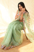 organza saree