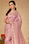 Pink Kanjivaram Saree