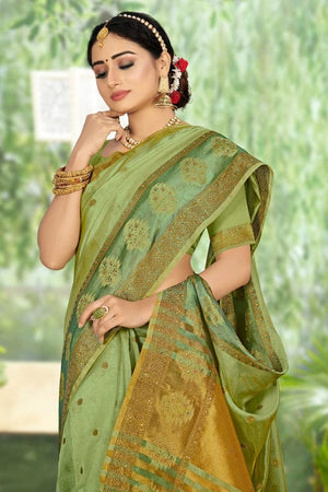 organza saree