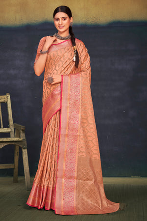 Mauvelous Pink Cotton Saree