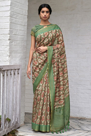 Multicolor Digital Print Saree