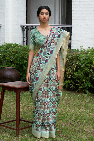 Multicolor Digital Print Saree