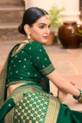 British Racing Green South Silk Sarees