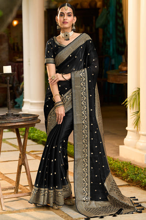 Soot Black South Silk Sarees