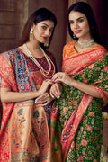 Admiral Blue Patola Saree